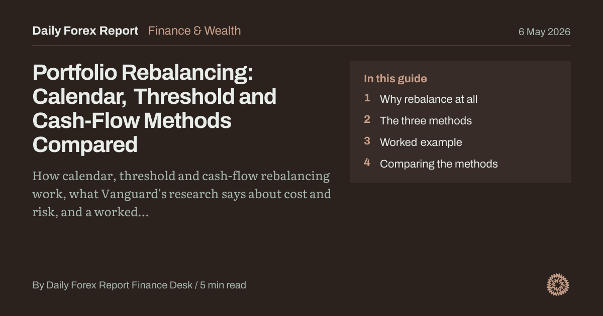 Portfolio Rebalancing: Calendar, Threshold and Cash-Flow Methods Compared: Finance & Wealth, Daily Forex Report