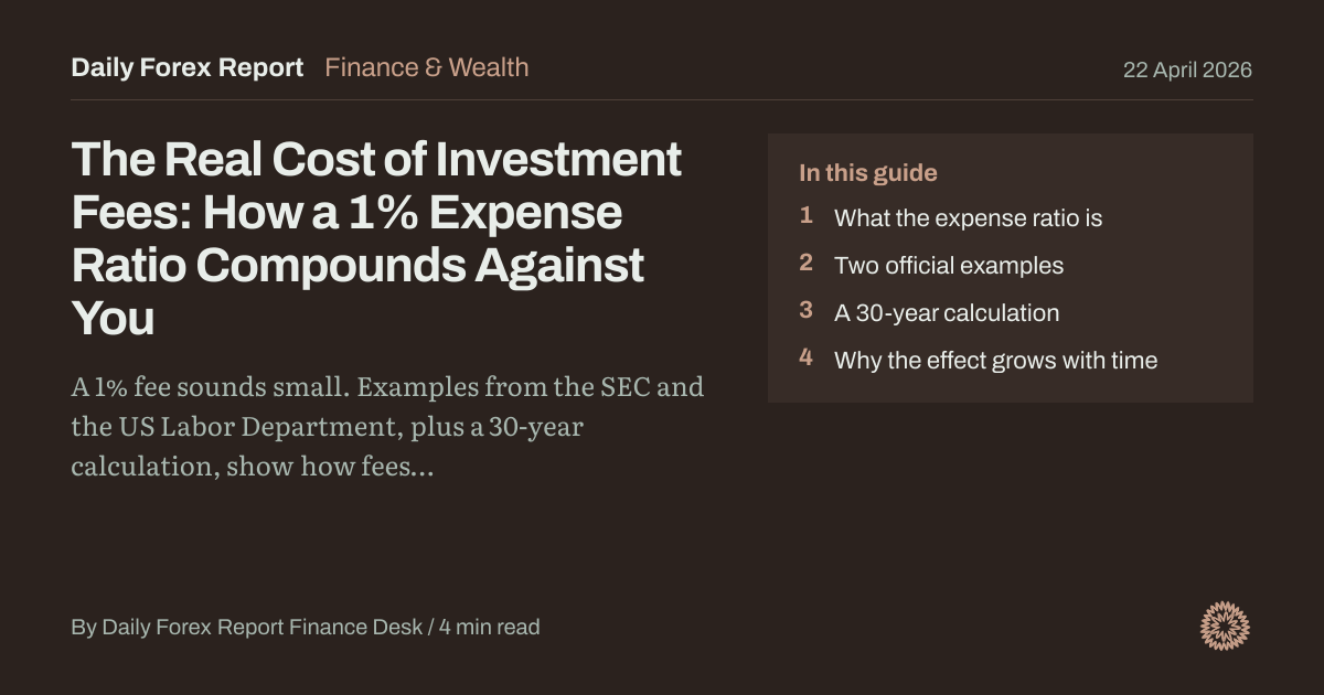 The Real Cost of Investment Fees: How a 1% Expense Ratio Compounds Against You: Finance & Wealth, Daily Forex Report